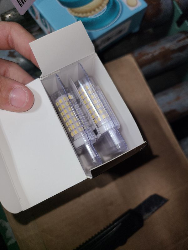 Photo 1 of 10 Pack G9 LED Bulb 5000K Daylight, Hansnag 6W (60W Halogen Replacement) T4 Chandelier Light Bulbs, G9 Bi Pin Ceramic Base 600LM, AC120V 360 Beam Angle for Home Lighting, Non-Dimmable