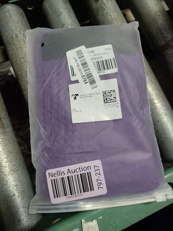 Photo 1 of 2 Pack Walker Handle Cushions Walker Grip Covers Pads Walker Padded Hand Grip Covers for Rolling Wheelchair Walker Elderly Grippers Rollator Handle (Purple)