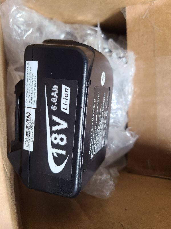 Photo 1 of 18V 6000mAh Replacement Battery for Makita Battery BL1850 BL1815 BL1830 BL1835 BL1840 BL1860 LXT400 194204-5 194205-3 194230-4 194309-1
