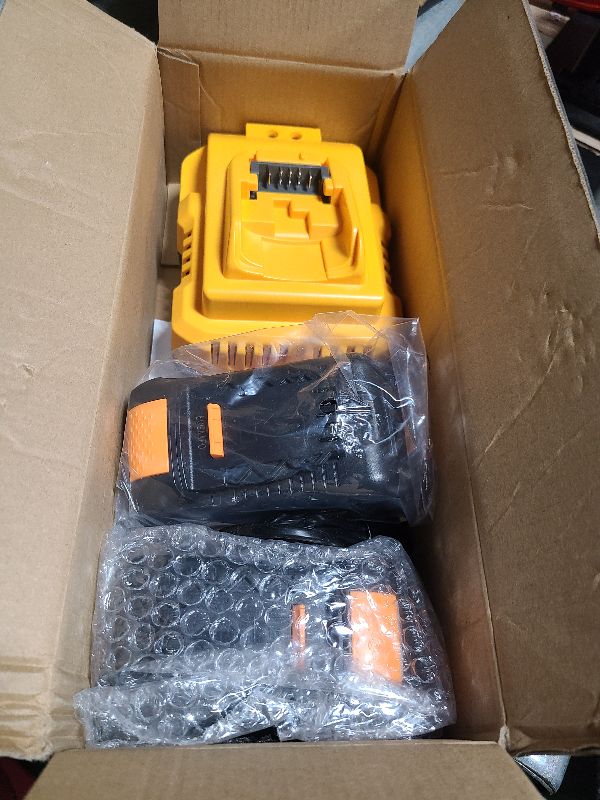 Photo 1 of 20V Max Battery Replacement 2-Pack for Dewalt Battery - Upgraded 6.0Ah High Capacity with DCB112 Battery Charger Station for DCB200 DCB120