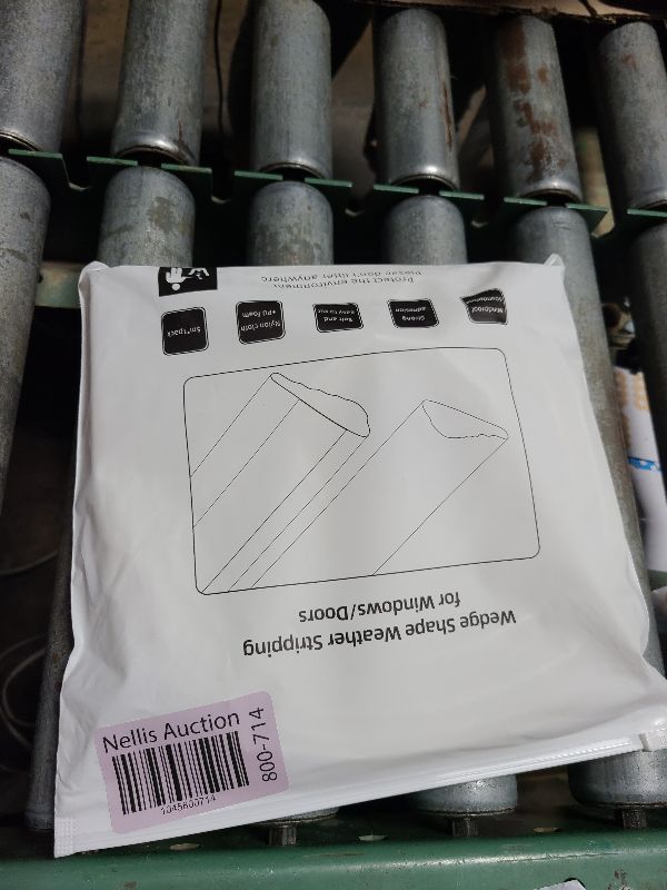 Photo 1 of 196” Wedge-Shape Foam Window Weather Stripping Door Seal Strip,Soundproofing Frame Winter Insulation Tape for Exterior Front Door,Noise Cancelling Window Inserts,Door Gap Filler Light Blocker,White