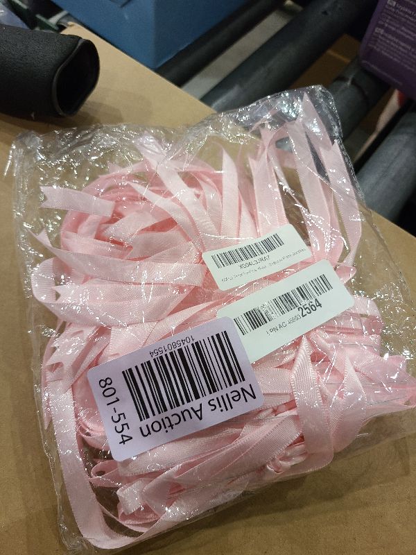 Photo 1 of 50Pcs Twist Tie Bow Wreath Garland Decoration, Bow Garland Decor for Bachelorette Party, Gift Wrapping Cake, Treat Bags, Craft DIY, Wedding, Bridal Shower, Engagement, Birthday Supplies (Pink)