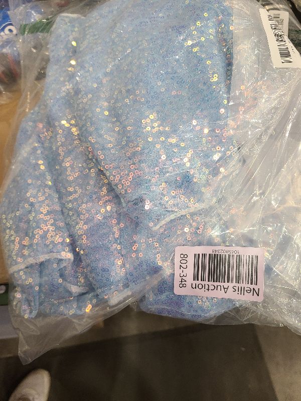 Photo 1 of 5 Packs Iridescent Sequin Table Runner Set 12 x 108 Inch Rectangle Glitter Table Runner for Birthday Wedding Party Supplies Catering Event Baby Shower Celebration Decorations (Blue Purple)