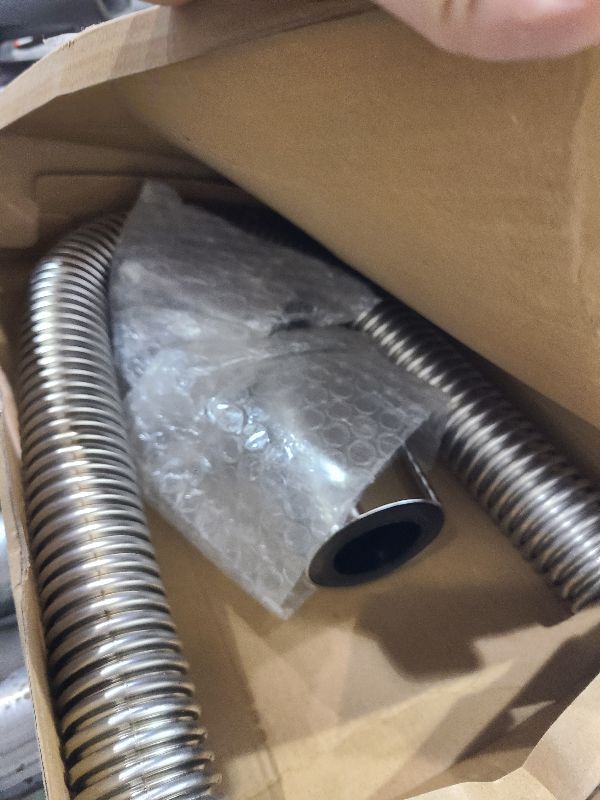 Photo 1 of 24" Stainless Steel Radiator Flexible Coolant Water Hose, Stainless Steel Engine Cooling Water Hose Kit, Water Hoses Adapter for 1-1/4", 1-1/2", 1-3/4" or 1-5/8" Radiator Necks