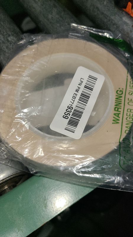 Photo 1 of 3M 201+ 1" x 60yd General Use Masking Tape - 1" x 60 Yards Roll, Crepe Paper, Natural
