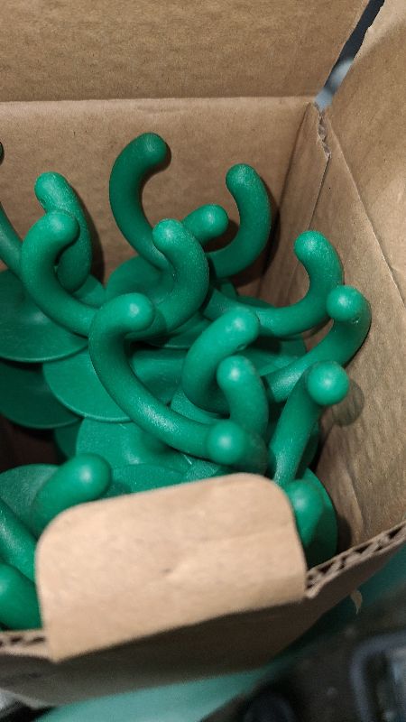 Photo 1 of 10 Pcs Green Garden Hose Guide holiday lights Holder High High Toughness plastic Nails Tools For Irrigation And Sprinkler Protect Your Plants