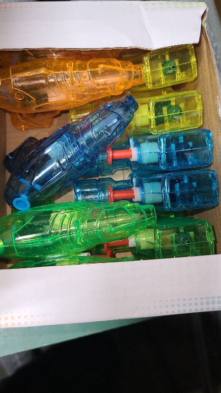 Photo 1 of 12 Packs Water Gun for Kids Squirt Toys Outdoor Beach Swimming Pool Game Summer Party Favor