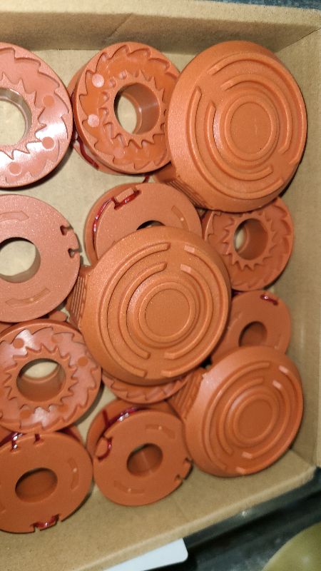 Photo 1 of 15 Pack Trimmer Spool Line for Worx,(WA0010)Replacement Trimmer Spool Line for Worx,Trimmer Line Refills 0.065 inch for Worx,Suitable for Worx String Trimmers(12 Pack Grass Trimmer Line,3 Trimmer Cap)