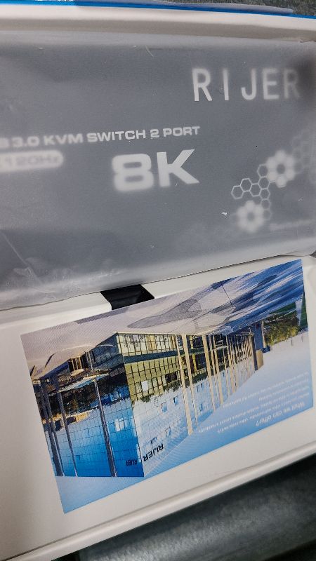 Photo 1 of 4K/120HZ HDMI KVM Switch, USB 3.0 Switcher, KVM Switcher Support 8K@30Hz, 4K/120HZ, 1080/240HZ, 2 Computers Share 3 USB Hub Keyboard Mouse Switch and 1 RJ45 Ethernet Switch with Remote Control