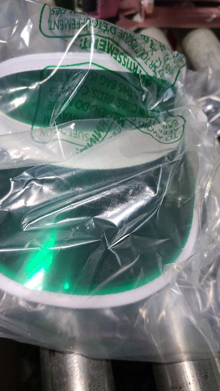 Photo 1 of 3 Pack Clear Sun Visor Hats Women Men Colored Plastic Adjustable Beach Bingo Vegas Dealer Golf Casino Hat Sports Cap