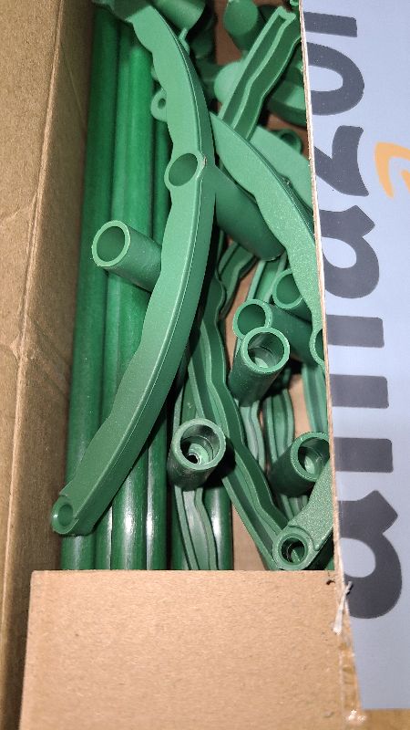 Photo 1 of 12Packs Plant Support Stakes Half Round Plant Stakes for Indoor Plants, Stackable 3 Tier Garden Flower Support, Plant Cages for Tomato,Monstera, Peony, Hydrangea, Climbing Plants