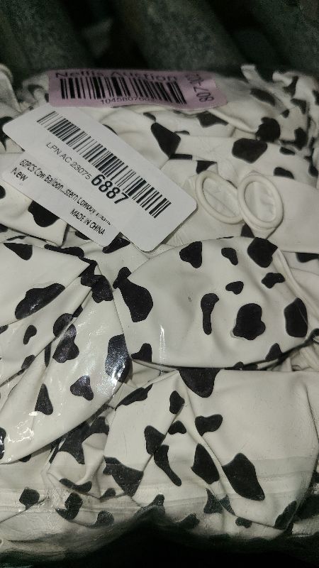 Photo 1 of 60 PCS Cow Balloons Funny Cow Print Balloons For Children's Party Western Cowboy Theme for Kids Birthday Party Favor Supplies Decorations