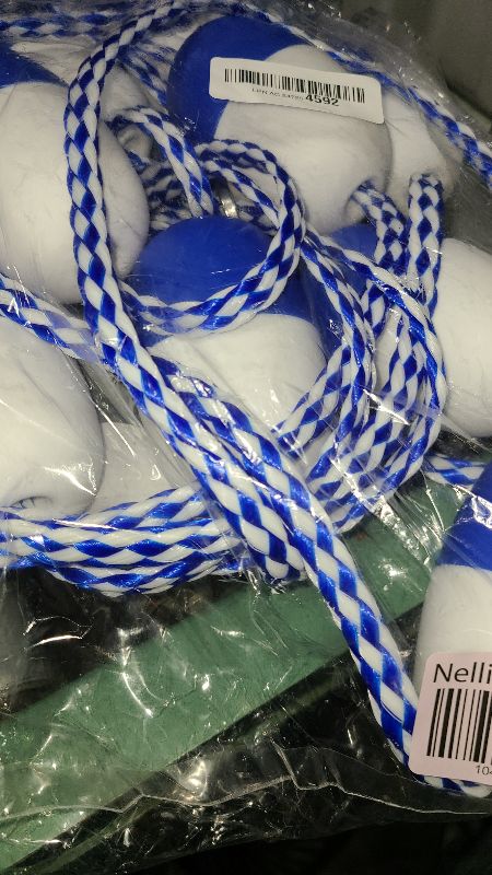 Photo 1 of 20Ft Adjustable Pool Safety Rope by puxyblue with Floats for Indoor and Outdoor Swimming Pools Separating Depth-Floating Buoy Line with 9 Floats and 2 Hooks