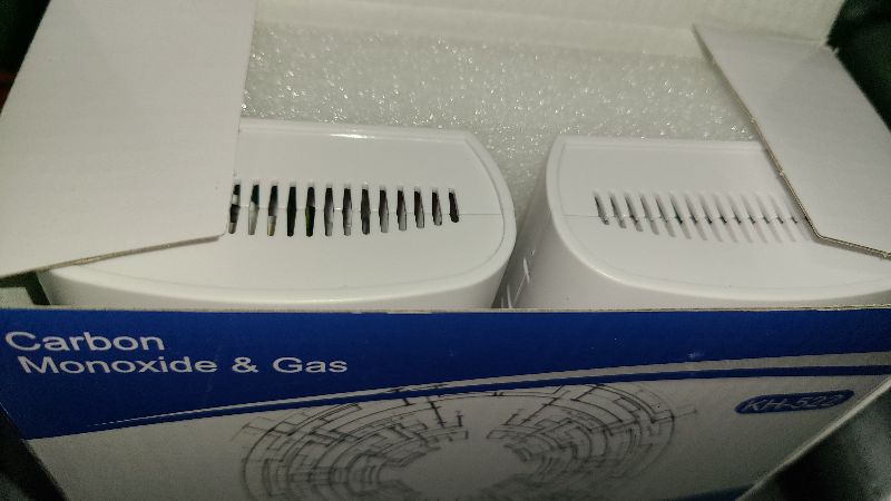 Photo 1 of 2 Pack Combination Gas & Carbon Monoxide Detectors - Plug in CO Alarm & Natural Gas Detector with Digital Display, CO Detector & Combustible Gas Detector for Home, Easy to Read