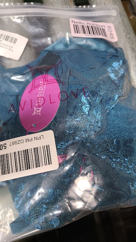 Photo 1 of **NO ROBE**
Avidlove Plus Size Lingerie Sexy Lingerie Set Women's Exotic Nightgowns Lace Chemise Lingerie Side Slit Nightdress Blue Green 18W, 
