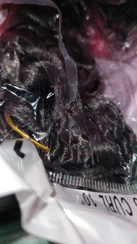 Photo 1 of 7 Packs GoGo Curl Crochet Hair 10 Inch Short Curly Crochet Hair for Women Water Wave Beach Curl Deep Twist Crochet Braids Synthetic Braiding Hair Extensions (10 Inch, 1B)