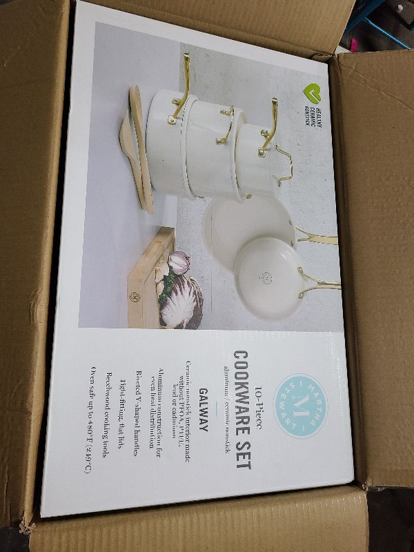 Photo 1 of 
Martha Stewart Ceramic 10-Pc. Cookware Set