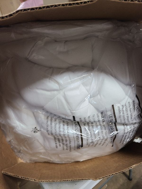 Photo 1 of 4" SealyChill™ Gel + Comfort Memory Foam Mattress Topper with Pillowtop Washable Allergen Resistant Cover, Full White