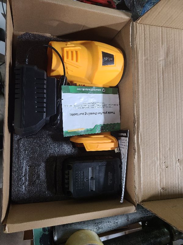 Photo 1 of 4.0Ah Mini Cordless Leaf Blower, Electric Cordless Leaf Blower with Battery and Charger, 20V Lightweight Battery Powered Leaf Blowers for Lawn, Patio, Car Dryer Air Blower Turbo Fan
