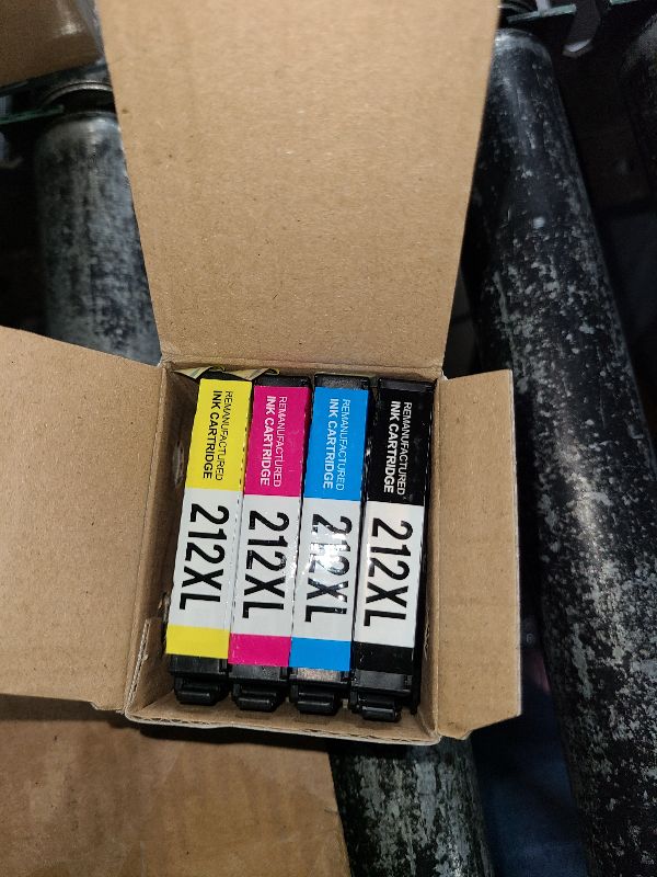 Photo 1 of 212XL Ink Remanufactured for Epson 212 Ink Cartridges T212XL T212 for Epson 212XL Ink Cartridges Combo Pack for Epson Workforce XP-4105 XP-4100 WF-2830 WF-2850 Printer 212XL (4Pack)