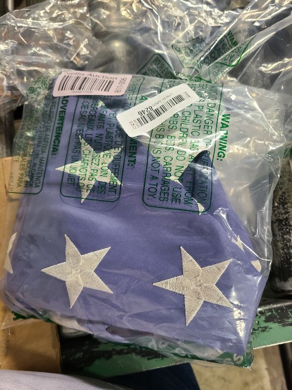 Photo 1 of 4x6 American Flag for Outside, Best Embroidered Stars And Sewn Stripes, 210D Heavy Duty Polyester, Suitable For Outdoor High Winds Areas (American flag 4x6 FT)