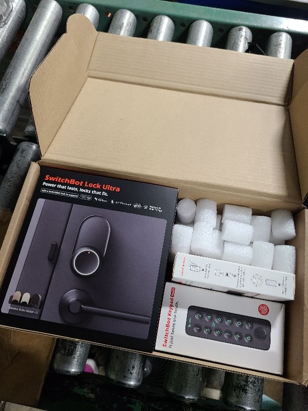 Photo 1 of SwitchBot Smart Lock Ultra with Keypad Touch, Fingerprint Entry Door Lock, App Remote Control, Built-in WiFi Keypad Deadbolt, Auto Unlock, IP65 Waterproof, Easy Install, Supports Alexa and Google