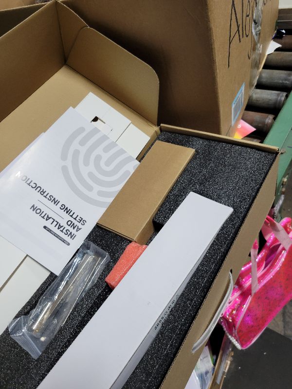 Photo 1 of Sliding Glass Door Lock, Anweller Smart Fingerprint Code Keypad RFID Remote App Electronic Digital Biometric Safety Patio Door Double Hook Mortise Lock Set with Handle