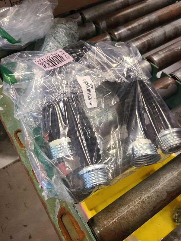 Photo 1 of 40mm Respirator Hose Tube Pipe Assembly Universal Thread Extension Hose, Black 20 inch 2PCS
