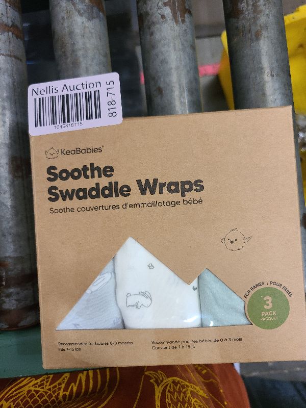 Photo 1 of 3-Pack Organic Baby Swaddle Sleep Sacks - Swaddles for Newborns, Infant 0-3 Months, Baby Girls, Boys, Soft & Snug Newborn Sleep Sack, Nursery Swaddling Blankets (Bunnies)