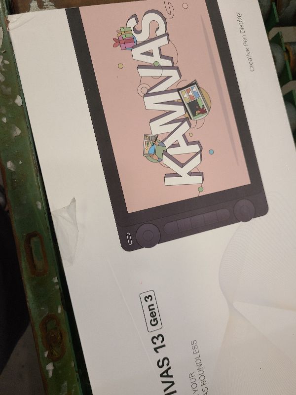 Photo 1 of 2024 HUION Kamvas 13 (Gen 3) Drawing Tablet with Screen,13.3" Full-laminated Art Tablet with Anti-sparkle Canvas Glass, 99% sRGB, PenTech 4.0, 16384 Pen Pressure, Dual Dial for PC, Mac, Android, Black