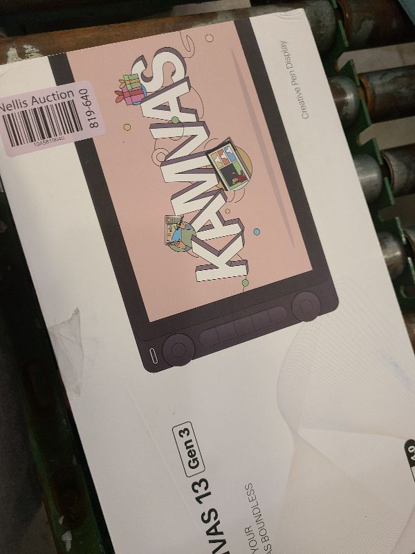 Photo 1 of 2024 HUION Kamvas 13 (Gen 3) Drawing Tablet with Screen,13.3" Full-laminated Art Tablet with Anti-sparkle Canvas Glass, 99% sRGB, PenTech 4.0, 16384 Pen Pressure, Dual Dial for PC, Mac, Android, Black