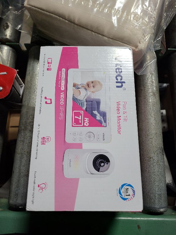 Photo 1 of VTech [2025 Upgrade] Baby Monitor with 7" IPS Screen, Pan Tilt Zoom Camera, No WiFi Video Baby Monitor with Camera and Audio, Multi-Color Night Light, 2-Way Talk, Lullabies, Advanced HQ Max