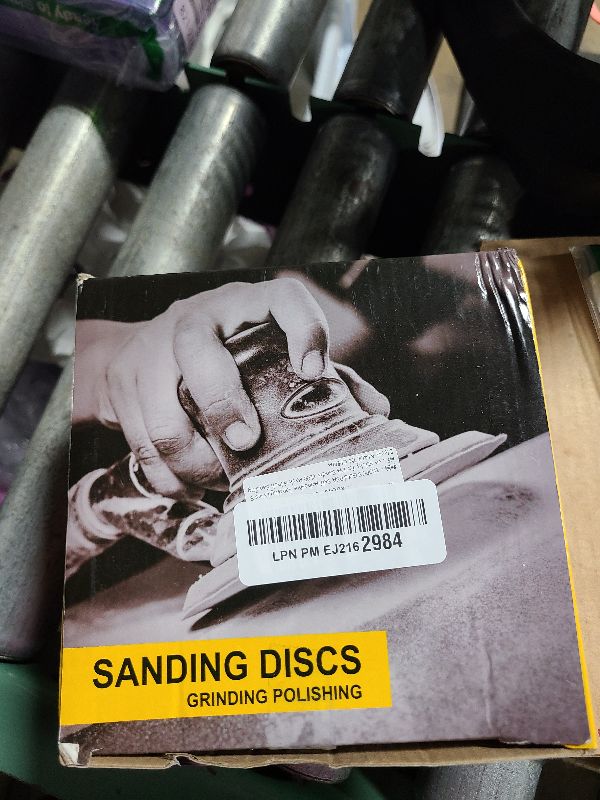 Photo 1 of 100 PCS 6 Inch Gold PSA Sanding Discs Set -20 Each of 80, 120, 180, 220, 400 Grit - Self Adhesive Stickyback Sandpaper Discs for 6" DA Sander Sand Automotive Car Paint, Woodworking, Metal