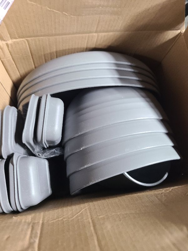 Photo 1 of 28PCS Wheat Straw Dinnerware Set for 4, Kitchen Wheat Straw Plates and Bowls Sets, College Dorm Dinnerware Dishes Set for 4 with Cutlery Set (Gray)