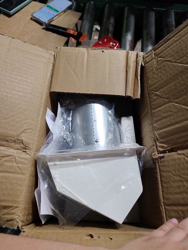 Photo 1 of 4 Inch Dryer Vent Cover Outside Hooded Wall Vent with Screen and Damper, Exhaust Vent Wall Mount Exterior Wall Vents Cover Cap for Dryer Ventilation&Outdoor Air Exhaust,Galvanized Steel,White