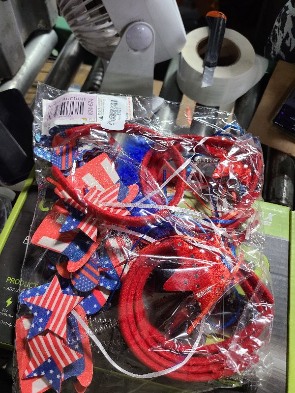 Photo 1 of 4E's Novelty 4th of July Headband Bulk – 10 Pack Patriotic Head Bopper American Flag Headband for Kids & Adults, Fourth of July Party Favors Accessories, Independence Day Decorations