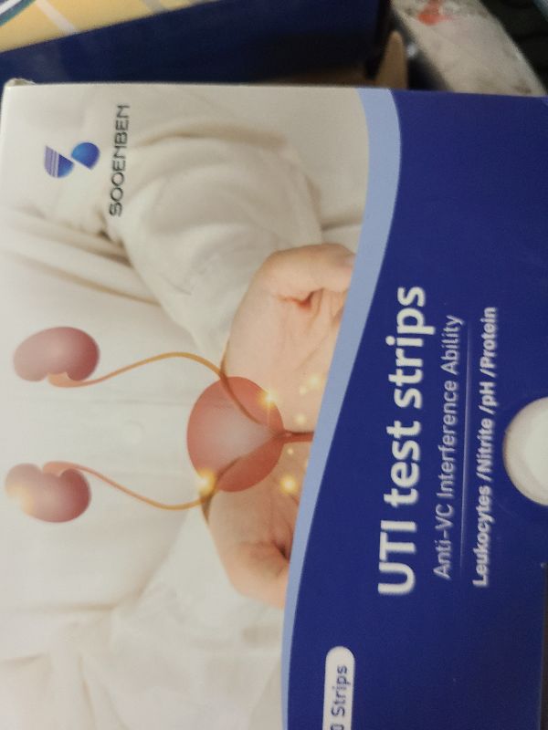 Photo 1 of 4-in-1 UTI Test Strips, 50ct Full Panel Urinary Tract Infection Test Kit at Home for Women Men Kids, Urinalysis Leukocytes, Nitrites, PH, Protein Urine Strip for UTI and Bladder, 50 Strips 50 Cups