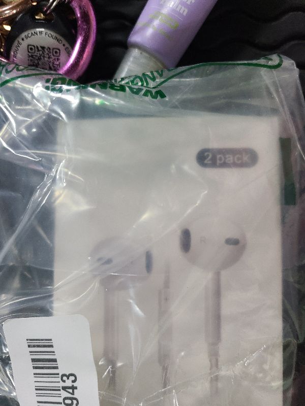 Photo 1 of 2 Pack for iPhone Earbuds Wired Headphones Earphones with 3.5mm Wired Nosie with Mic,Volume Control Support for iPhone,iPad,iPod,Computer,MP3/4,Android Most 3.5mm Audio Devices