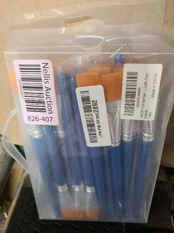 Photo 1 of 1 inch Flat Paint Brushes for Acrylic Painting, 32 Pieces Large Acrylic Paint Brushes Bulk for Acrylic, Watercolor, Oil, Crafts, Face Body Art