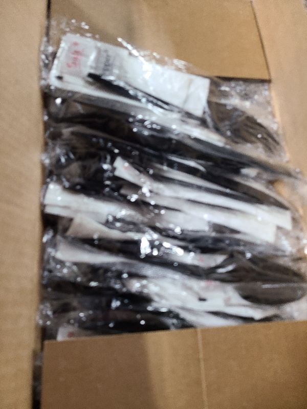 Photo 1 of 250 Plastic Cutlery Packets - Knife Fork Spoon Napkin Salt Pepper Sets | Black Silverware Sets Individually Wrapped Kits, Bulk Plastic Utensil Cutlery Disposable To Go Silverware