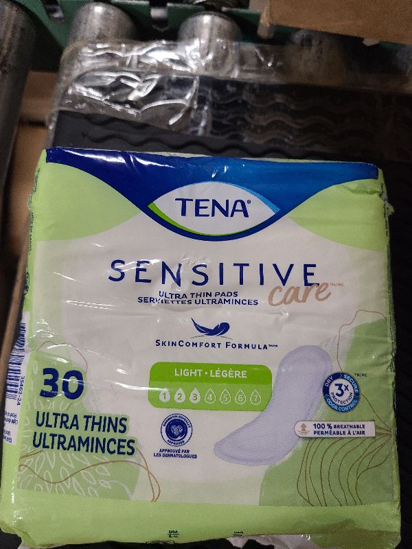 Photo 1 of **ONE PACK ONLY**
Tena Sensitive Care, Ultra Thin Pads, Light Absorbency, Regular Length, 30 Count 