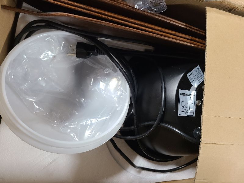 Photo 1 of 42 Inch Wet Rated Outdoor Ceiling Fan with Lights and Remote,IP65 Hanging Gazebo Fan with 3CCT 6-Speed DC Motor,Brown Waterproof Plug in Ceiling Fan with Cord for Patios Porch Pergola Pavilion