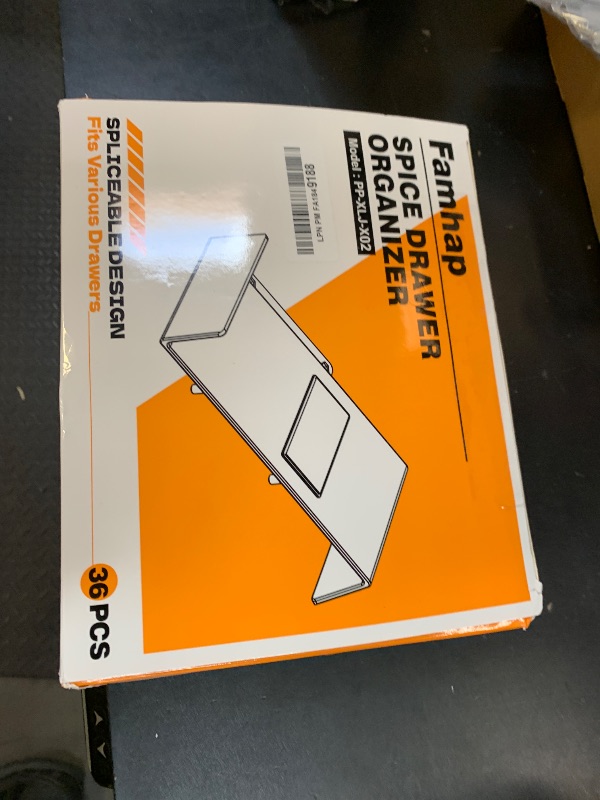 Photo 1 of Famhap Spice Drawer Organizer, 36PCS Interlocking Expandable Seasoning Rack Tray Insert for Kitchen Drawers, Spice Rack Drawer for Spice Jars