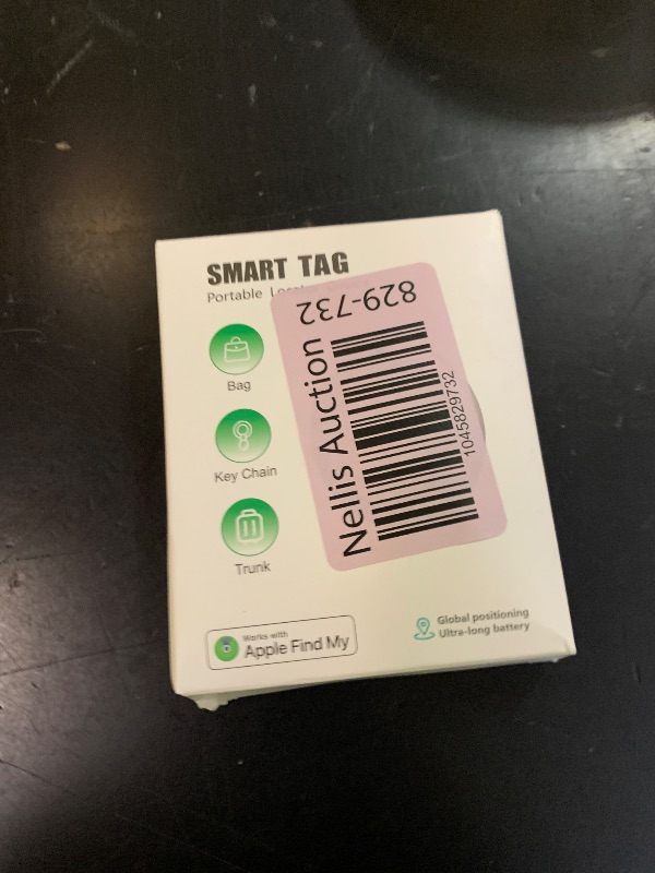 Photo 1 of [Apple MFi Certified] LBPRT Air Tracker Tag 4 Pack, Smart Bluetooth Item Finder Work with Apple Find My (iOS Only, Android not Supported), Key Locator for Luggage Suitcase, Wallet. Replaceable Battery