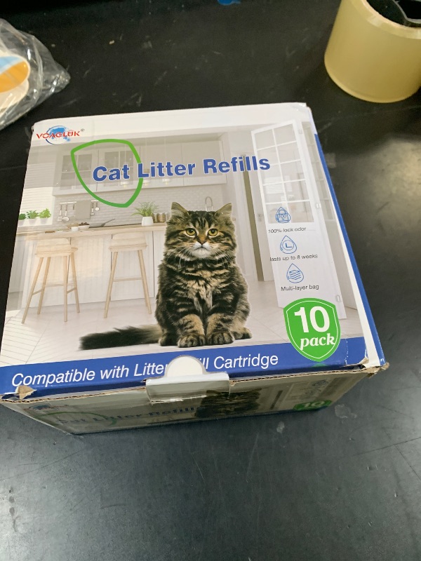 Photo 1 of 10 Pack Cat ter Refill Bags 100% Enhanced Odor Control Generic Litter Refills Compatible with Standard, Plus, XL Pail