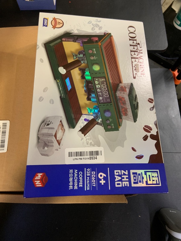 Photo 1 of Henofen Coffee Machine Building Set for Adults 928pcs: Double-Head Coffee Maker Blocks Kit, Classic Display Collection Model for Home Décor Accessory, Creative Construction Gift Idea for Teens