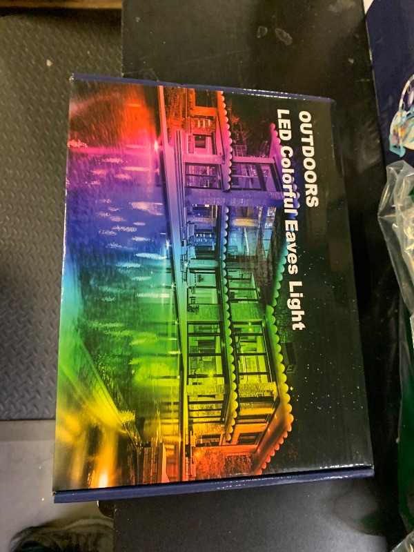 Photo 1 of 150FT Permanent Outdoor RGB Lights,Waterproof Smart LED Eaves Lights?permanent outdoor light with App/Remote Control,Music synchronisation?for House,Halloween,Roof,Garden,Christmas Decorations