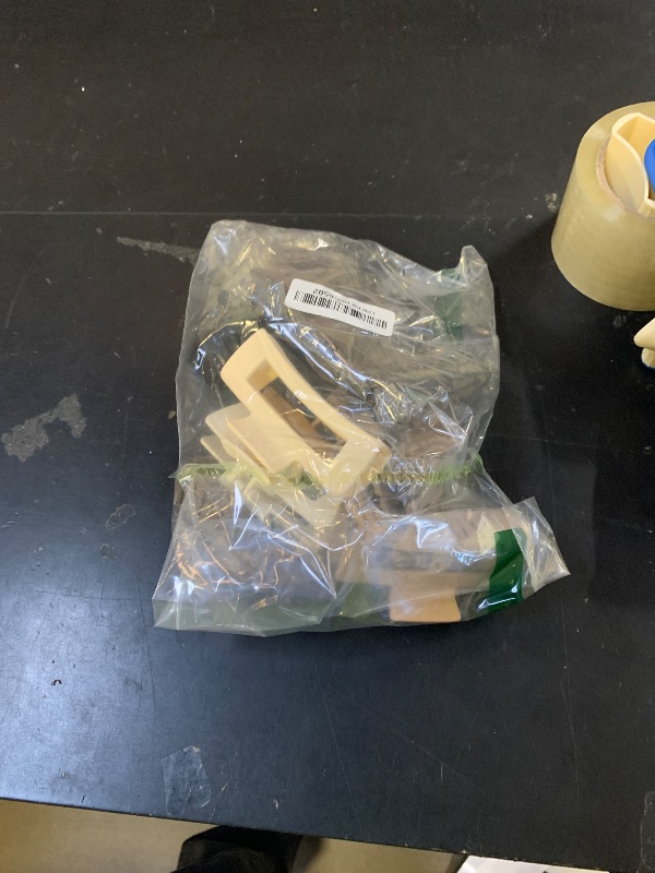 Photo 1 of 12 Pack Large Black Square Hair Claw Clips for Women, 4.3 Inch Matte Rectangle Claw Clips, Strong Hold & Non-Slip for Thick or Thin Hair