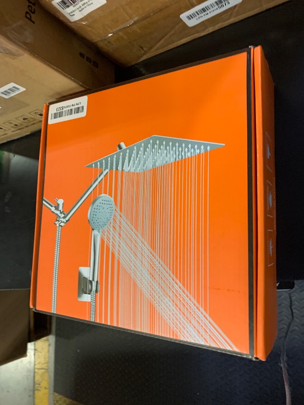 Photo 1 of 10 inch Rainfall Shower Head Combo Stainless Steel, THE FIRST WATERFALL mode, 10 Inch Rain Shower Head with Handheld 6 Spray Modes High Pressure, Overhead Shower Adjustable Extension Arm,Chrome