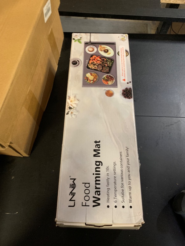 Photo 1 of Food Warming Mat with Heat-Resistant Pad, 26X15 Inch, 6 Temperature & 6 Timer Settings, Child Lock Safety,Food Warmer Chafing Dishes for Buffet,Gatherings,Parties,Everyday Use